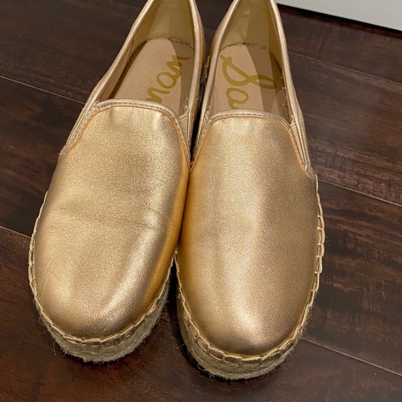 Sam Edelman Espadrille Rose Gold Size 7 - Picture 2 of 6